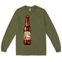 Army Green red beer bottle Long Sleeve Tee - AdoDesignShop