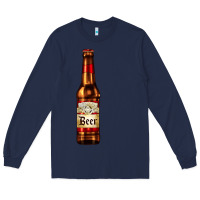 Navy red beer bottle Long Sleeve Tee - AdoDesignShop