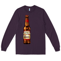 Plum red beer bottle Long Sleeve Tee - AdoDesignShop