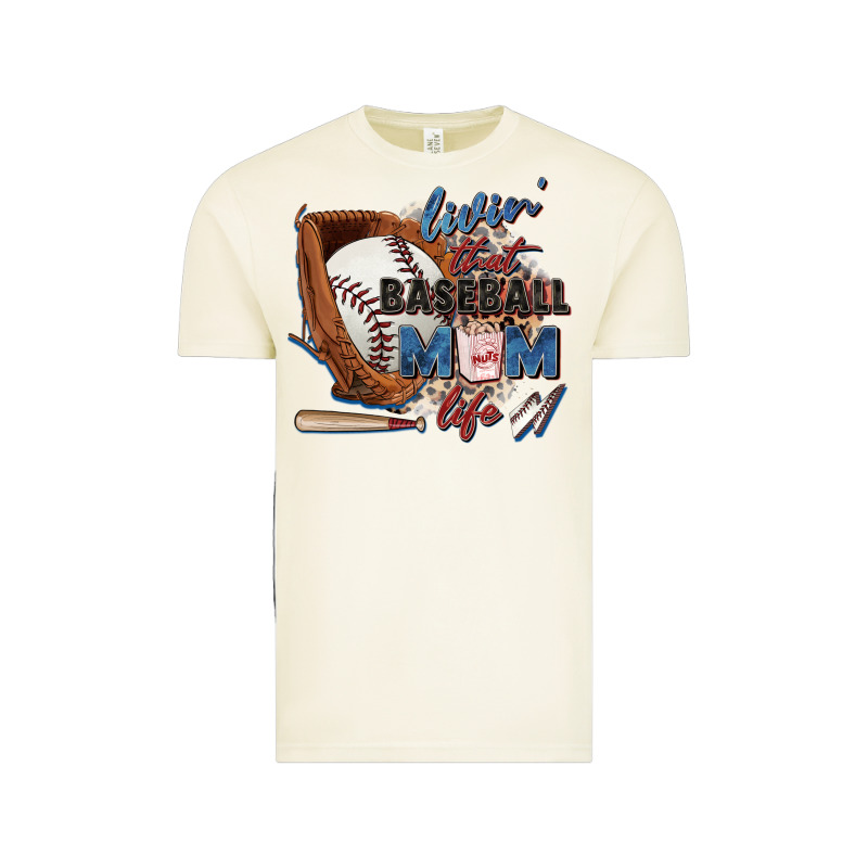 Livin' That Baseball Mom Life Vintage Tee by Zillion Design Studio | Teevron