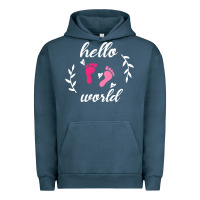 Pigment Midnight Navy Hello world Urban Hoodie - Bettercallsaul