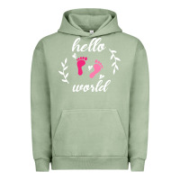 Pigment Oil Green Hello world Urban Hoodie - Bettercallsaul