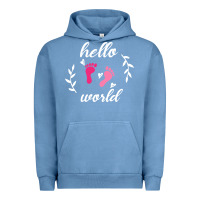 Pigment Pebble Blue Hello world Urban Hoodie - Bettercallsaul
