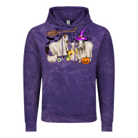Cloud Purple halloween farm animals Vintage Hoodie - Zillion Design Studio