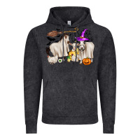 Vintage Black halloween farm animals Vintage Hoodie - Zillion Design Studio