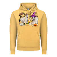 Vintage Mustard halloween farm animals Vintage Hoodie - Zillion Design Studio