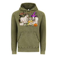 Vintage Olive halloween farm animals Vintage Hoodie - Zillion Design Studio
