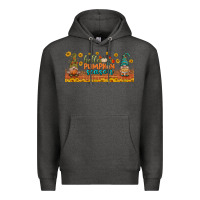 Charcoal Heather hello pumpkin season libbey glass Premium Hoodie - BundleAndBundleShop