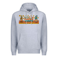 Heather Grey hello pumpkin season libbey glass Premium Hoodie - BundleAndBundleShop
