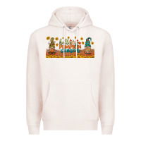 Pale Pink hello pumpkin season libbey glass Premium Hoodie - BundleAndBundleShop