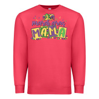 Cardinal mardi gras mama Premium Sweatshirt - MaliasSmallBusiness