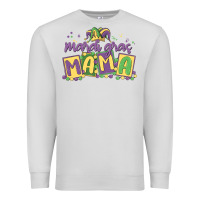 Dove Grey mardi gras mama Premium Sweatshirt - MaliasSmallBusiness