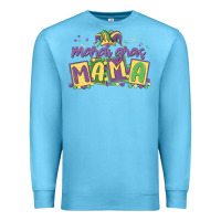 Ocean Blue mardi gras mama Premium Sweatshirt - MaliasSmallBusiness