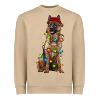 Mushroom christmas german shepherd Heavyweight Sweatshirt - RanaPortraitStore