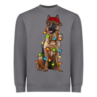 Storm christmas german shepherd Heavyweight Sweatshirt - RanaPortraitStore