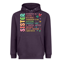 Plum sister beautiful loyal reliable Heavyweight Hoodie - MaliasSmallBusiness