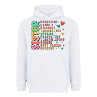 White sister beautiful loyal reliable Heavyweight Hoodie - MaliasSmallBusiness