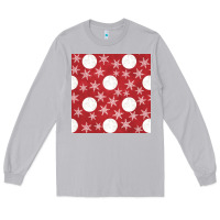 Moon Dust christmas snow flakes seamless pattern Long Sleeve Tee - BundleAndBundleShop