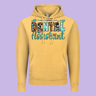 Dental Assistant Vintage Hoodie Designed By Jahusdesignshop