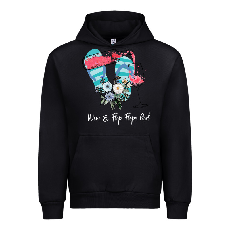 Wine Flip Flops Girl Urban Hoodie by Bettercallsaul | Teevron