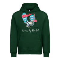 Forest Green Wine Flip Flops Girl Urban Hoodie - Bettercallsaul