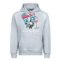 Heather Grey Wine Flip Flops Girl Urban Hoodie - Bettercallsaul