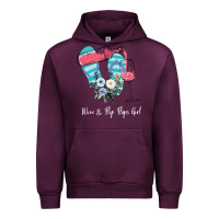 Mauve Wine Wine Flip Flops Girl Urban Hoodie - Bettercallsaul