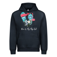 Navy Wine Flip Flops Girl Urban Hoodie - Bettercallsaul