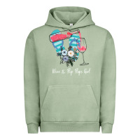Pigment Oil Green Wine Flip Flops Girl Urban Hoodie - Bettercallsaul