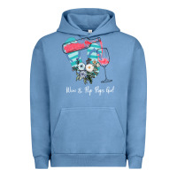 Pigment Pebble Blue Wine Flip Flops Girl Urban Hoodie - Bettercallsaul