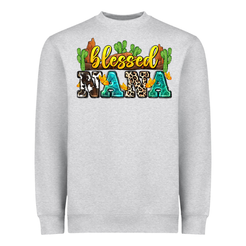 Blessed Nana Heavyweight Sweatshirt by Zillion Design Studio | Teevron