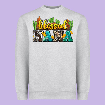 Blessed Nana Heavyweight Sweatshirt Designed By Zillion Design Studio