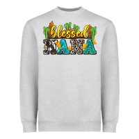 Heather Grey blessed nana Heavyweight Sweatshirt - Zillion Design Studio