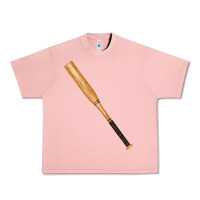 Salmon wooden softball bat Urban Heavy Tee - FaDigitalArtStudio