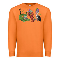 Carrot mardi gras alligator crawfish pelican Premium Sweatshirt - MaliasSmallBusiness
