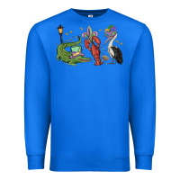 True Royal mardi gras alligator crawfish pelican Premium Sweatshirt - MaliasSmallBusiness