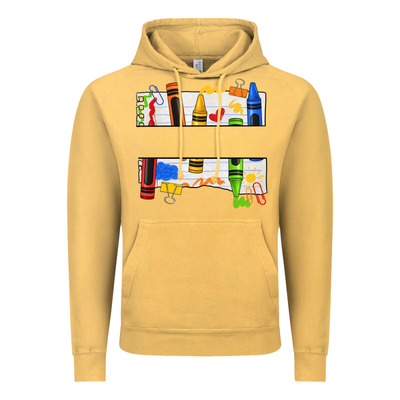 Custom Teacher Name Crayon Vintage Hoodie by texasbilliewilder | Teevron