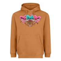 Meerkat western cow and heart Heavyweight Hoodie - MaliasSmallBusiness