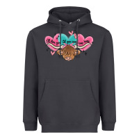 Smoke western cow and heart Heavyweight Hoodie - MaliasSmallBusiness