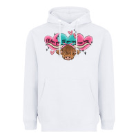 White western cow and heart Heavyweight Hoodie - MaliasSmallBusiness