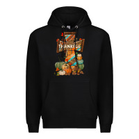 Black thankful fall cross Premium Hoodie - BundleAndBundleShop