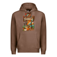 Chestnut thankful fall cross Premium Hoodie - BundleAndBundleShop