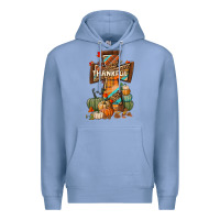 Colony Blue thankful fall cross Premium Hoodie - BundleAndBundleShop