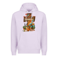 Lilac thankful fall cross Premium Hoodie - BundleAndBundleShop