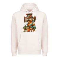Pale Pink thankful fall cross Premium Hoodie - BundleAndBundleShop