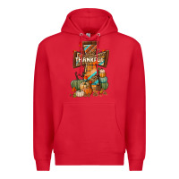 Red thankful fall cross Premium Hoodie - BundleAndBundleShop