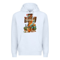 White thankful fall cross Premium Hoodie - BundleAndBundleShop