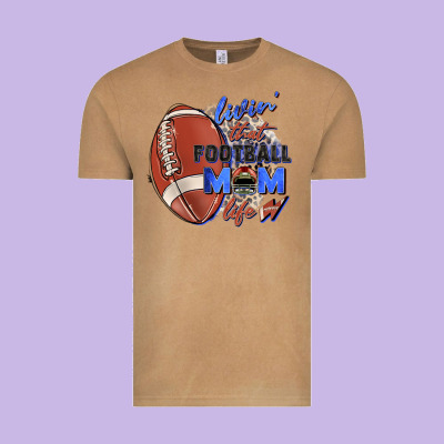 Livin' That Football Mom Life Vintage Tee Designed By Zillion Design Studio