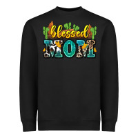 Black blessed mom Heavyweight Sweatshirt - Zillion Design Studio