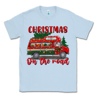 Dusty Blue christmas on the road Classic Tee - BundleAndBundleShop